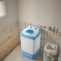 7kg Home Electric Appliance Semi-automatic Top Loader Washing Drying Machine