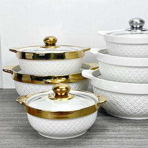 Peralatan Dapur Produk Barang Perlengkapan Grosir Peralatan Masak Anti Lengket Set Peralatan Makan Set Panci Sup Keramik Set Panci Masak Casserole - Product Image 4