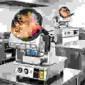 Máquina para Arroz Frito, Wok Giratorio <span class=keywords><strong>de</strong></span> Acero Inoxidable, Robot Cocinero Comercial con Temporizador <span class=keywords><strong>de</strong></span> 24H para Hoteles y Restaurantes - Product Image 6