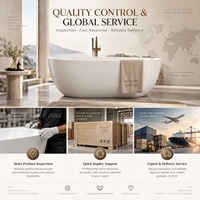 Baignoire Jacuzzi autoportante moderne de luxe, spacieuse, en acrylique, facile à nettoyer, pour projets de salles de bain d'hôtels de luxe et de spas