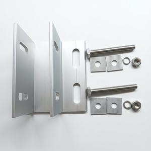 Adjustable Solar PV Base Support Kit Knurled <b>Clamping</b> Plates Stainless Hardware For Ground & Carport Solar Mounting <b>Frame</b> - Product Image 6