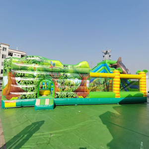 Parc d'attractions gonflable géant pour enfants, parcours d'obstacles en plein air, aire de jeux, zoo gonflable - Product Image 1