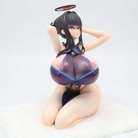 Figurine GK de Yue Liyin en Cheongsam, pose accroupie, sexy et voluptueuse, pour présentation de bureau, tendance, en boîte