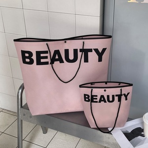 Bolsa de transporte promocional con logotipo personalizado, bolsas de compras impermeables, ecológicas, reutilizables, para la playa y viajes. - Product Image 2