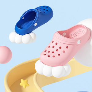 Sandales de jardin en EVA unisexes de taille américaine C1 avec logo personnalisé, sabots pour enfants de 10.5cm, chaussures d'été pour enfants - Product Image 3