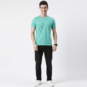 Camiseta Corta para Hombre, Diseño Personalizado, Nuevo Estilo, Buena Calidad, Corte Regular, Cuello Redondo, Transpirable, 220g, HILOS FINOS, Diseño Casual - Product Image 1