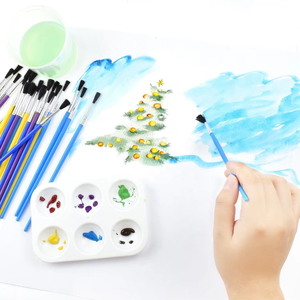 Juego de 25 Pinceles de Pintura para Niños Principiantes, Personalizables en Diversos Tamaños - Product Image 5