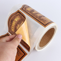 Etiqueta Adhesiva de Vinilo Impermeable con Textura, Impresión de Logotipo Personalizado de Alta Calidad, Relieve Dorado, para Bebidas Energéticas