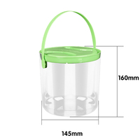 Voedselveilige 32 OZ PET-plastic verpakking met deksel voor yoghurt, melkthee, fruit - zeefdruk