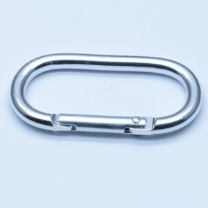 Promosi 4cm kait <span class=keywords><strong>Oval</strong></span> aluminium <span class=keywords><strong>Carabiner</strong></span> dengan akhir polos untuk Dompet & pegangan - Product Image 3