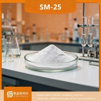 Éther de cellulose HPMC METOLOSE SM-25 de haute pureté, poudre blanche, épaississant, agent de rétention d'eau pour mastic mural, soluble dans l'eau froide
