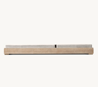 Chaise longue pliante en teck moderne COSTA pour jardin, plage et extérieur