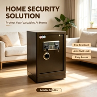 Coffre-fort électronique en acier ignifuge personnalisé JYB-OEM, 60 cm, clavier numérique en acier, double serrure à clé, armoire de sécurité pour bureau et domicile