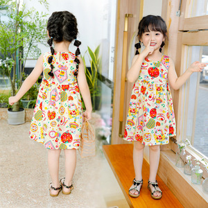 Bella <span class=keywords><strong>casa</strong></span> sull'albero vestito per bambini Baby principesse bambine 2024 estate nuovo vestito per bambini in puro cotone - Product Image 4