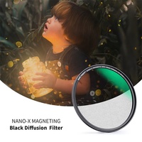 Filtre d'objectif d'appareil photo magnétique multicouche K&F Concept 77 mm 1/4 Noir Diffusion douce