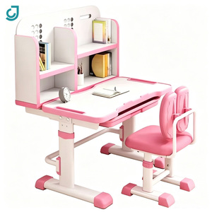 Jingchen Ensemble Ergonomique Bureau et Chaise d'Étude pour Enfants avec Bibliothèque, <span class=keywords><strong>Table</strong></span> d'Apprentissage pour Enfants - Product Image 1