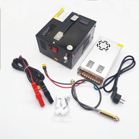 12V DC/110V AC 4500Psi compresseur d'air PCP Portable bobine horizontale convertisseur intégré/filtre eau-huile arrêt automatique sans huile-eau