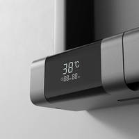 Panneaux de douche thermostatiques à affichage numérique LED à 360 degrés pour hôtel moderne, noyau de vanne en céramique, jet en laiton, ensemble de douche de salle de bain