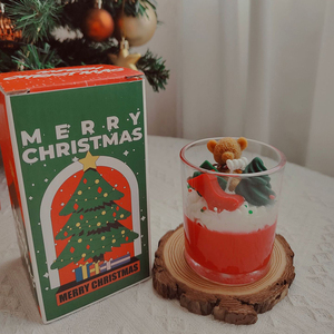 Reindeer scented candle handmade soy wax xmas-themed novelty candle customized home <b>decor</b> gift for winter holiday party supplies - Product Image 4