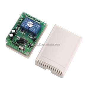 Interrupteur à distance à relais 2 canaux DC12V 24V 433MHz Module <span class=keywords><strong>radio</strong></span> universel Récepteur 2 voies pour porte de garage Moteur CC - Product Image 2
