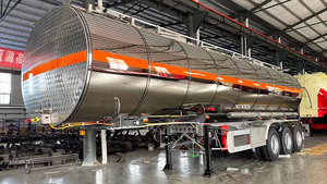 Semi-remorque citerne à 3 essieux en acier au carbone de haute qualité, capacité de 40 000 à 50 000 litres, conçue pour le transport de liquides - Product Image 4