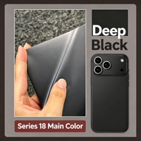 Films thermorétractables transparents colorés A4, autocollants de protection intégrale pour lamination et enveloppement de coque arrière pour iPhone 18 Pro Max 17
