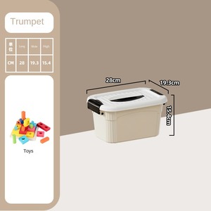 XT412N Design moderno scatola portaoggetti in plastica con coperchio multifunzione per ufficio e scrivania ago e filo per capelli Organizer - Product Image 5