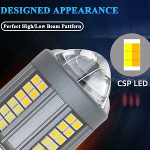 मोटरसाइकिल हेडलाइट बल्ब के लिए उच्च चमक Dc12-80v मोटरसाइकिल स्पॉटलाइट बल्ब B20d H4 सफेद एम्बर - Product Image 3