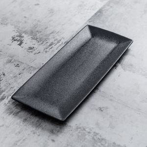 Di alta qualità di stoviglie 10/13/14 pollici nero opaco giapponese sushi piatto di ceramica <span class=keywords><strong>set</strong></span> di 3 cibo/serpente/sushi/piatto torta per il ristorante - Product Image 3