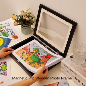 Cadre <span class=keywords><strong>photo</strong></span> magnétique <span class=keywords><strong>pour</strong></span> l'affichage et le stockage de peintures d'enfants, format A3/A4, <span class=keywords><strong>pour</strong></span> l'exportation, en panneau composite <span class=keywords><strong>pour</strong></span> œuvres d'art <span class=keywords><strong>pour</strong></span> enfants - Product Image 2