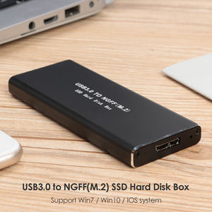 USB3.0อลูมิเนียมเพื่อ NGFF <span class=keywords><strong>M</strong></span>.<span class=keywords><strong>2</strong></span> SSD Enclosure เคสภายนอกแบบพกพา NGFF M2ไปยัง USB 3.0สำหรับโซลิดสเตทไดรฟ์ (2280 2260 2242 2230) - Product Image 5