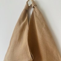 Sacs en lin origami japonais personnalisés, sacs fourre-tout en textile écologique, sacs à bandoulière durables