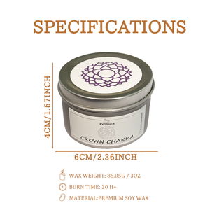 เทียนคริสตัลสำหรับทำสมาธิ20นาทีพร้อมฝาปิดสำหรับทำสมาธิโลโก้ออกแบบได้ตามต้องการ - Product Image 4