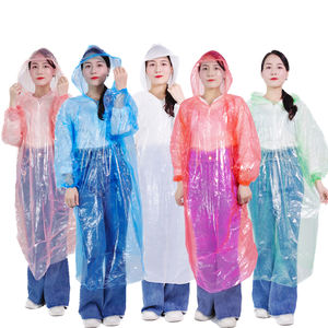 XL轻质一次性防水成人雨披男女长袖应急雨衣兜帽时尚塑料 - Product Image 2