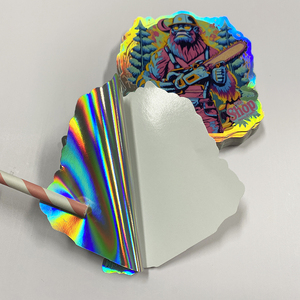 Tùy chỉnh chất lượng cao Glossy Matte nhiều lớp PVC Vinyl diecut Hologram Sticker tùy chỉnh trang trí Die cut Holographic Stickers - Product Image 3