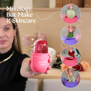 רולר קרח לפנים לעור הפנים, כלי טיפוח לעיניים, קוביית קרח לפנים לעיניים ולצוואר, ממצק ומחזק את העור באופן טבעי, רולר קרח מסיליקון, לוגו בהתאמה אישית - Product Image 5