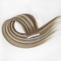 Extensions de cheveux LeShine russes Remy, cuticules intactes, invisibles, sans couture, double trame, teintes, à bandes adhésives