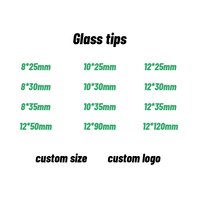 Embouts en verre spiralés XY GLASS 7mm 8mm 10mm 12mm, vis intérieure, flux d'air, vente en gros, sérigraphie