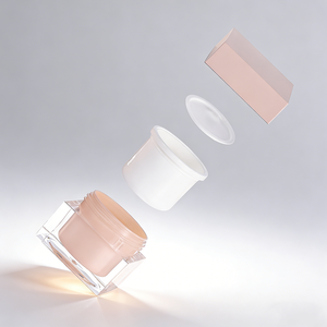 <span class=keywords><strong>Pot</strong></span> carré en acrylique <span class=keywords><strong>de</strong></span> luxe 50g, <span class=keywords><strong>pot</strong></span> vide carré en acrylique pour salons <span class=keywords><strong>de</strong></span> beauté et routine <span class=keywords><strong>de</strong></span> soins personnels - Product Image 1