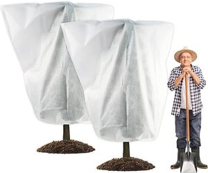 Tire de la cuerda de bloqueo Estilo de deducción Aislamiento térmico Planta Frost <span class=keywords><strong>Manta</strong></span> Anticongelante Bolsas de cubierta para la protección del Árbol de Invierno - Product Image 3