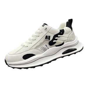 Chaussures d'automne pour hommes, baskets polyvalentes et tendance à plateforme, style rétro, à semelle épaisse, basses, à lacets, chaussures de sport simples - Product Image 1