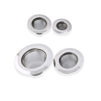 Filtre de vidange d'évier en acier inoxydable, panier à mailles anti-colage, pour la cuisine, 4.5 ou 5 pièces