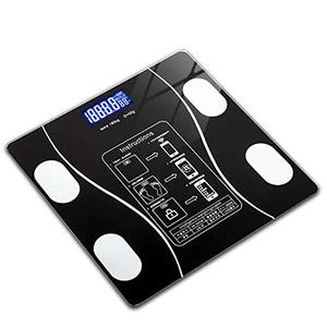 180kg Electronic Body Fat Scale with APP for Bathroom Use Glass <b>Square</b> LCD Display for Enabled Backlight - Product Image 3