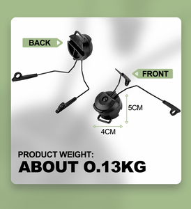 आर्क एडाप्टर/सामरिक हेलमेट रेल निलंबन हेडसेट समर्थन ब्रै03em025 फोल्डेबल पर्यावरण के अनुकूल मिश्र धातु/नायलॉन आउटडोर उपयोग - Product Image 4