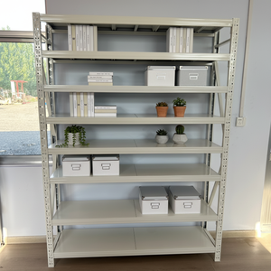 Estantería Metálica de Carga Ligera de 100 kg, 120*40*200 cm, Alta Capacidad de Carga para Almacén, Garaje, Herramientas - Product Image 4