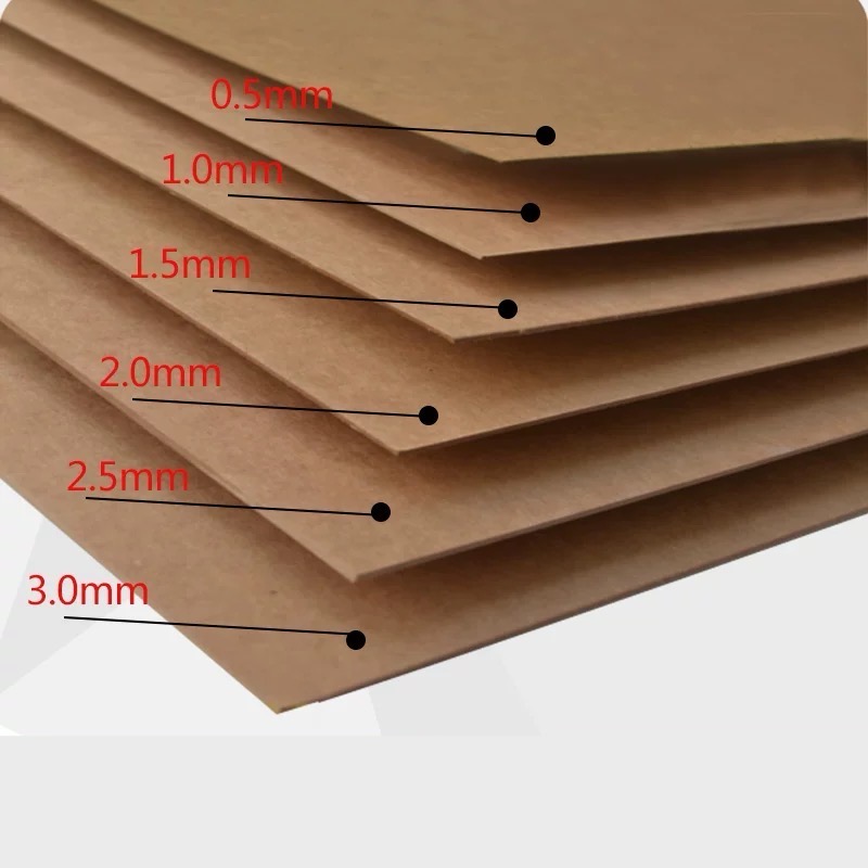 Customized Sizes Kraft Paper And Art Paper Partition Board 2.0mm 2.5mm 3.mm Laminated cardboard