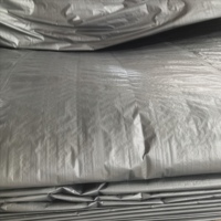 Bâche en PE imperméable double face argentée, poids moyen 120 GSM, anti-moisissure, résistante à l'abrasion, pour couverture de camion extérieur