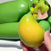 Vente en gros de mangues ultra-douces qui changent de couleur, boule à presser artisanale ASMR, cadeau anti-stress personnalisé