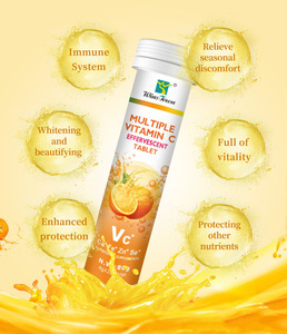 Suplemento de Salud para Adultos, Multivitamina <span class=keywords><strong>C</strong></span> en Tabletas Efervescentes, Sistema Inmunológico, Blanqueamiento, Calcio, Hierro, Zinc, Selenio - Product Image 3