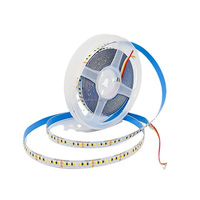 12V 24V SMD2835 2in1 LED double température de couleur blanche LED bande lumineuse 5mm 8mm 10mm 120LEDs/m 180LEDs/m pour l'éclairage de la maison d'armoire